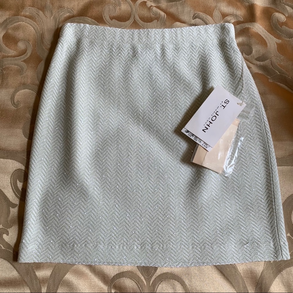 St. John Couture Mint Skirt